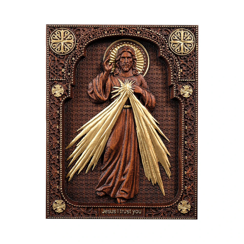 Icône du Christ Miséricordieux entièrement faite à la main