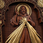Icône du Christ Miséricordieux entièrement faite à la main