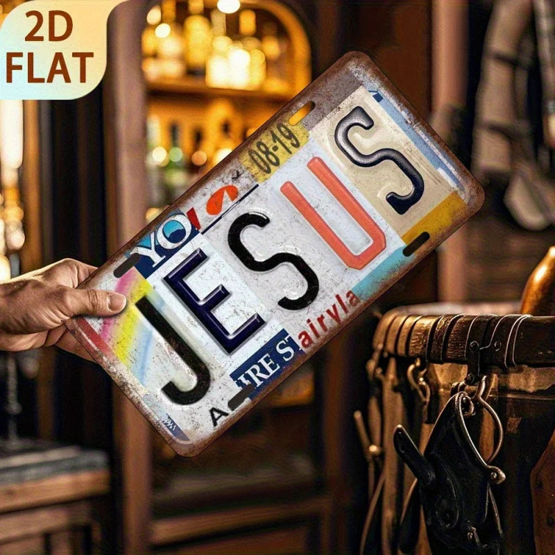 plaque immatriculation Jésus